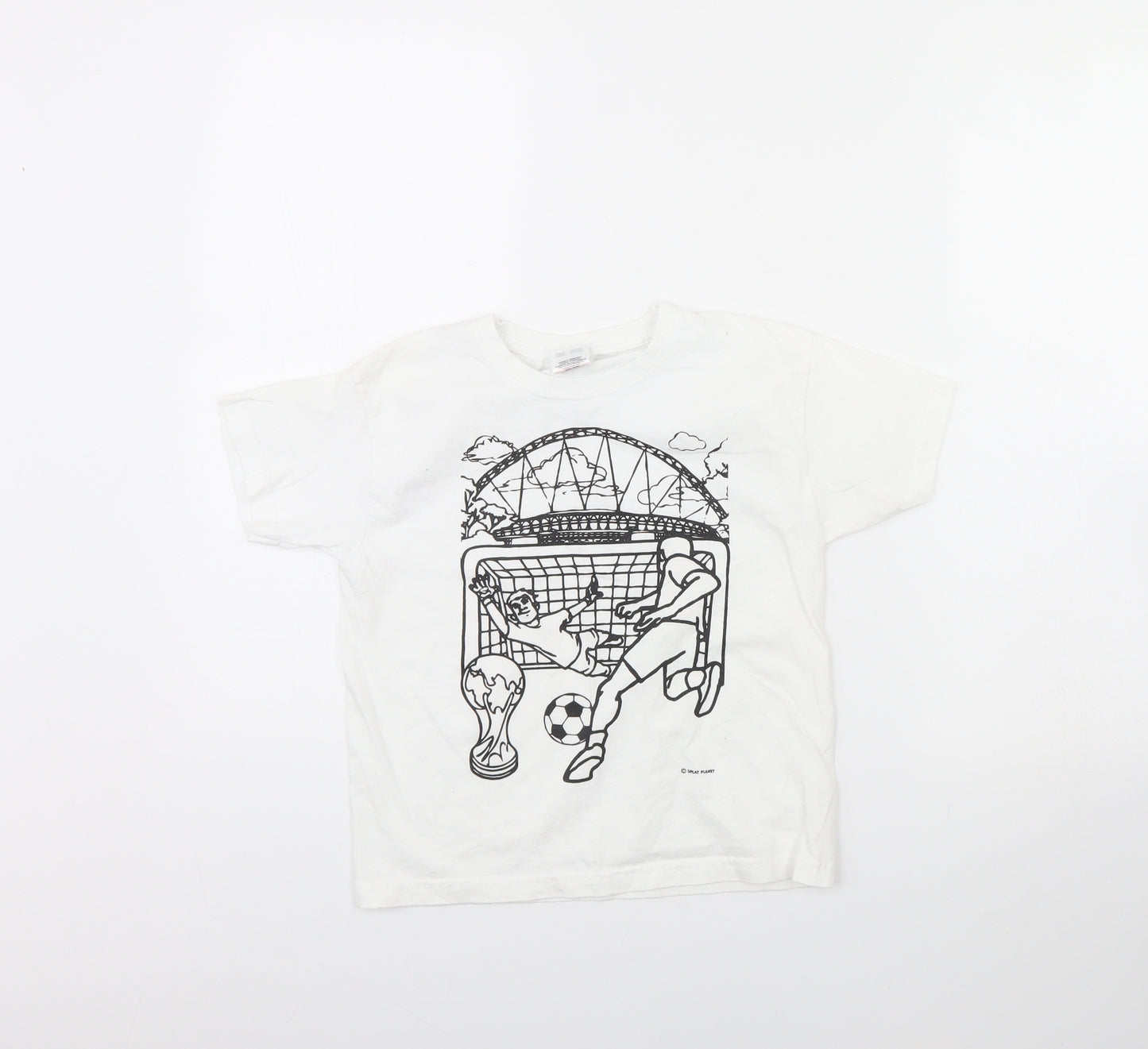 Fruit of the Loom Boys White   Basic T-Shirt Size 5 Years
