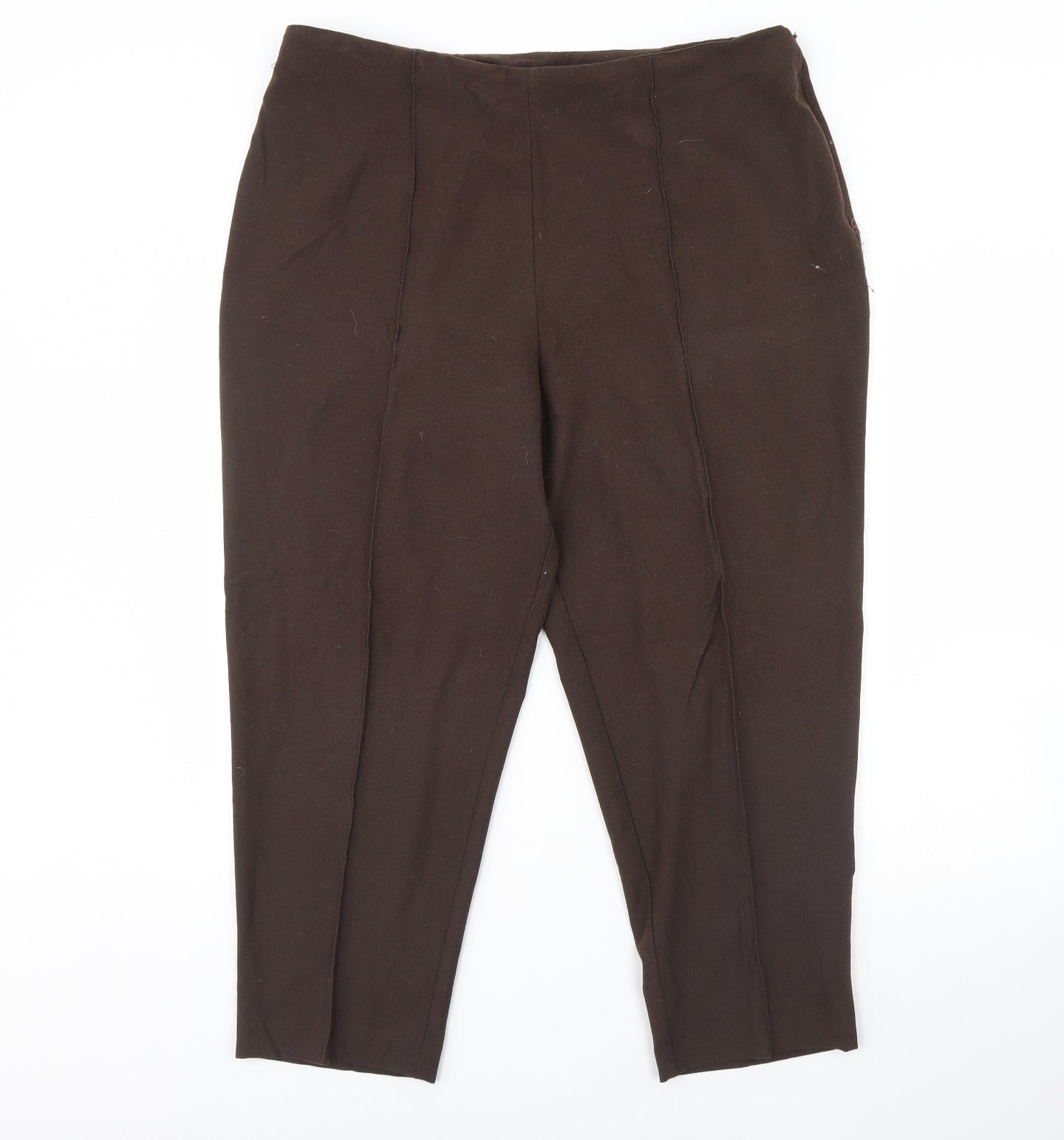 Essentials Womens Brown   Trousers  Size 20 L26 in