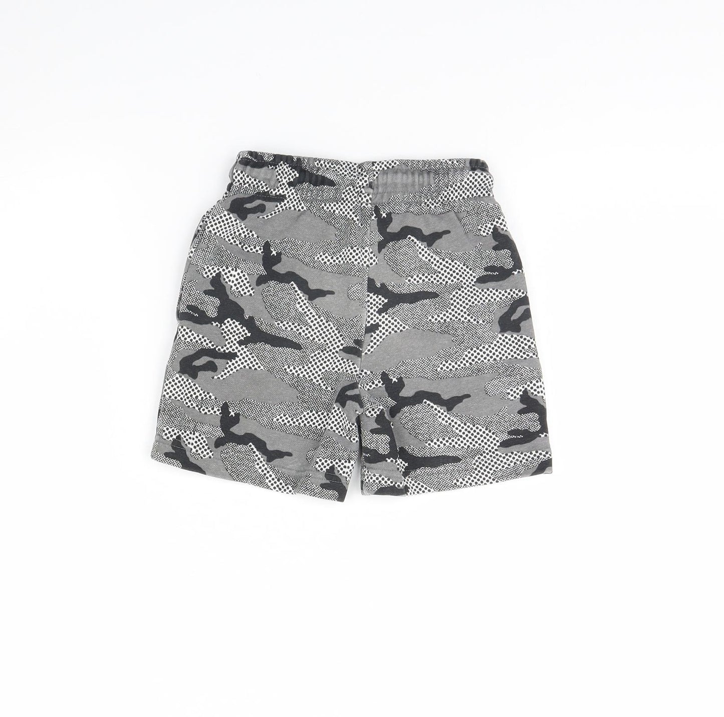 Nutmeg Boys Grey Camouflage  Sweat Shorts Size 4 Years