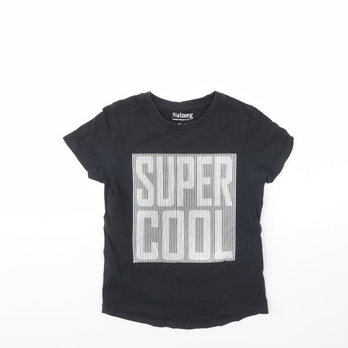Nutmeg Boys Black   Basic T-Shirt Size 5 Years