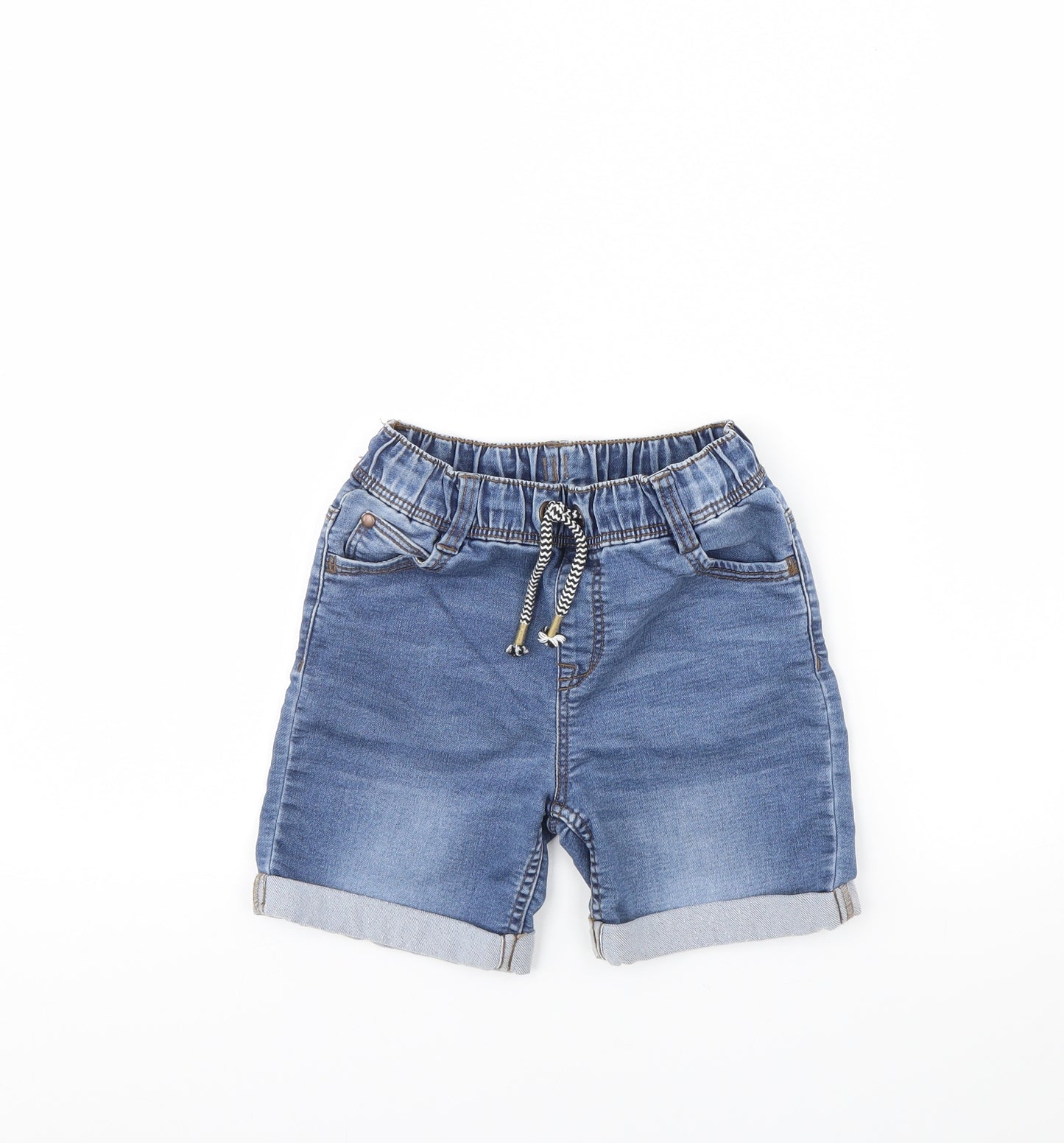 Nutmeg Boys Blue  Denim Cargo Shorts Size 6 Years