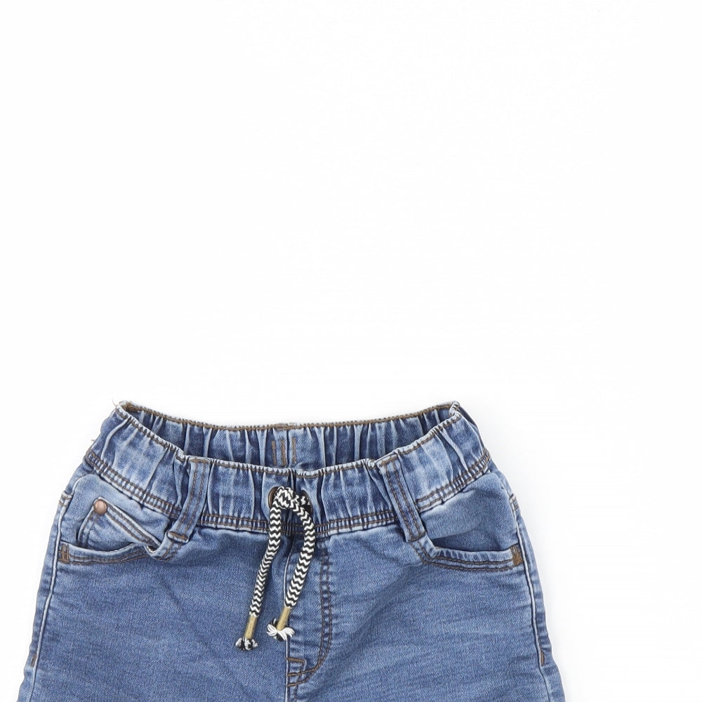 Nutmeg Boys Blue  Denim Cargo Shorts Size 6 Years