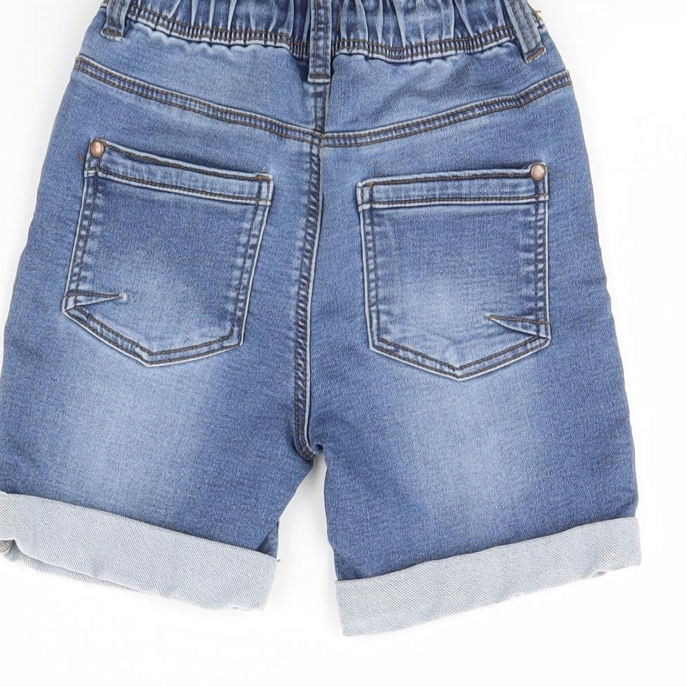 Nutmeg Boys Blue  Denim Cargo Shorts Size 6 Years