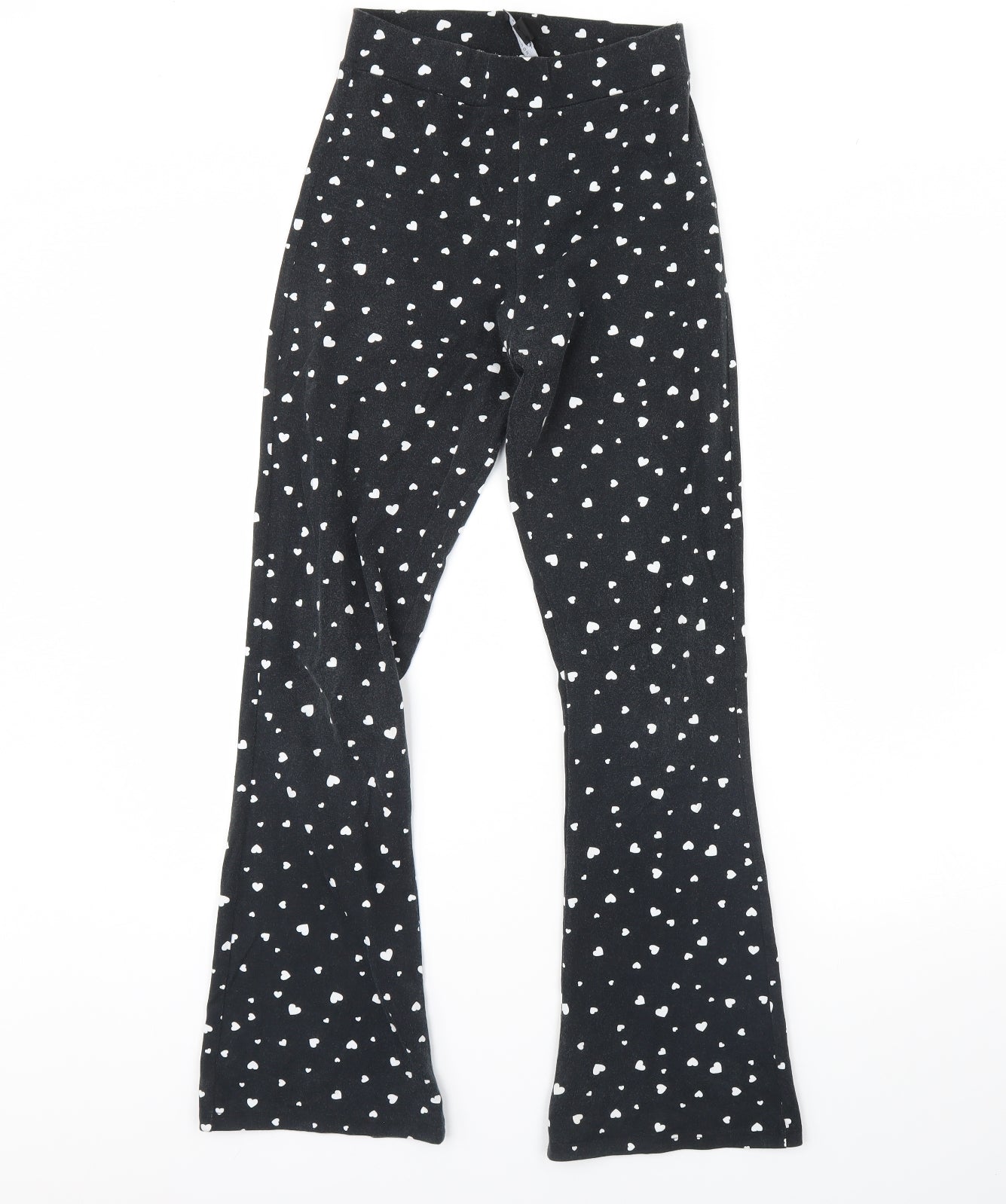 New Look Girls Black Polka Dot  Capri Trousers Size 12 Years