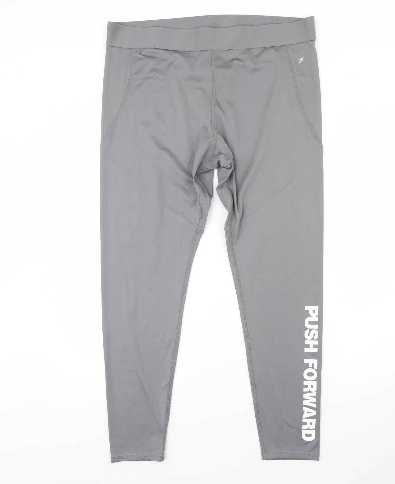 Workout Womens Grey   Compression Leggings Size XL L30 in