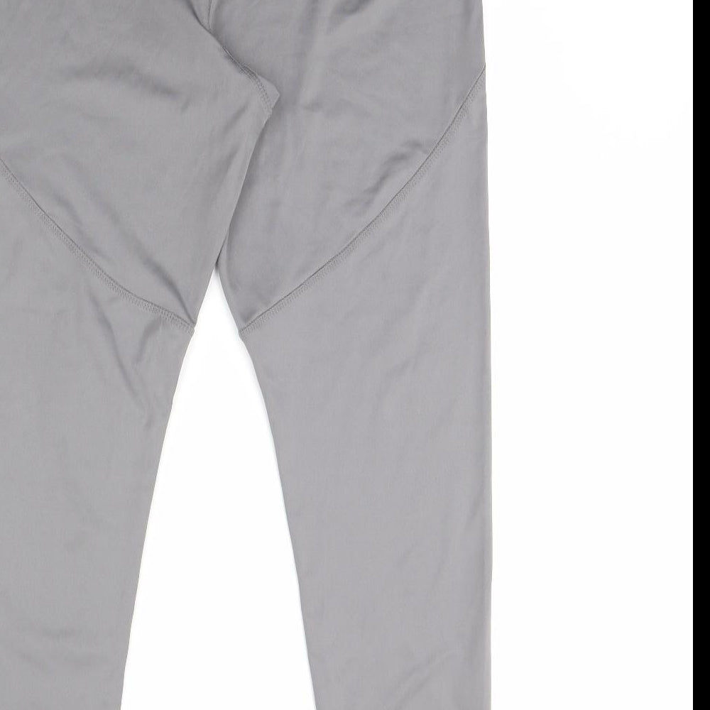 Workout Womens Grey   Compression Leggings Size XL L30 in