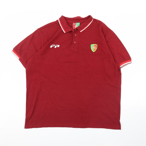 Forca Portugal Mens Red    Polo Size XL