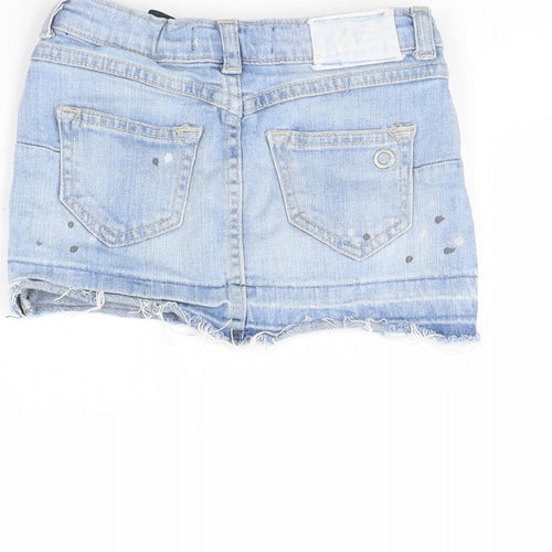 Mango Girls Blue  Denim Mini Skirt Size 5 Years