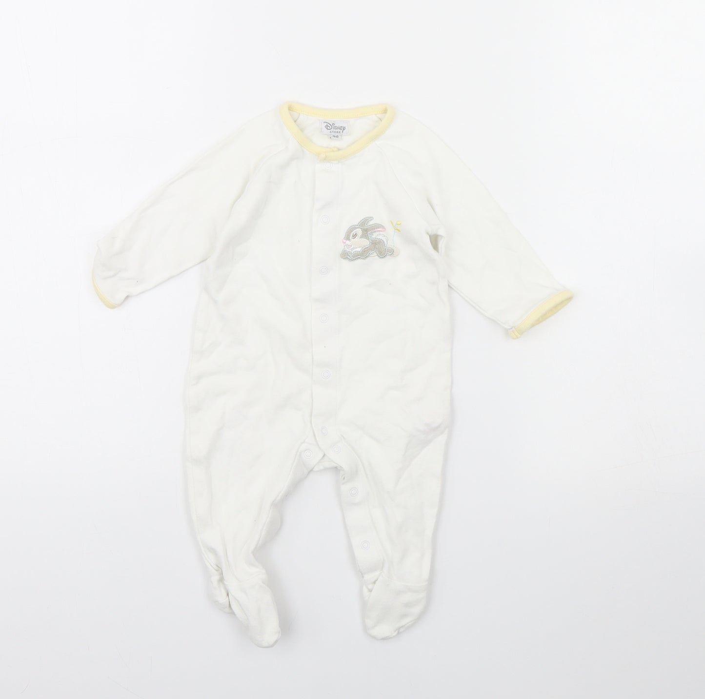 Disney Baby White   Babygrow One-Piece Size 3-6 Months