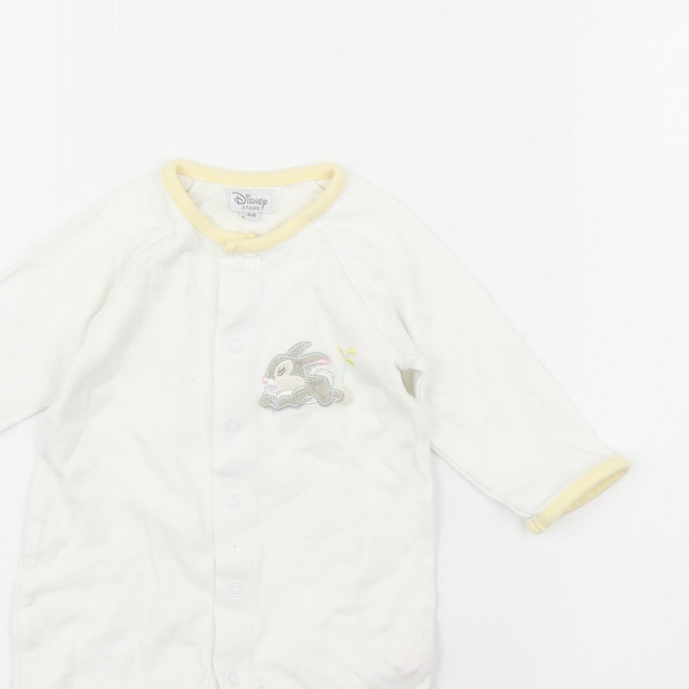 Disney Baby White   Babygrow One-Piece Size 3-6 Months