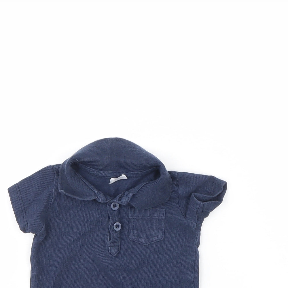 F&F Baby Blue   Basic Polo Size 3-6 Months