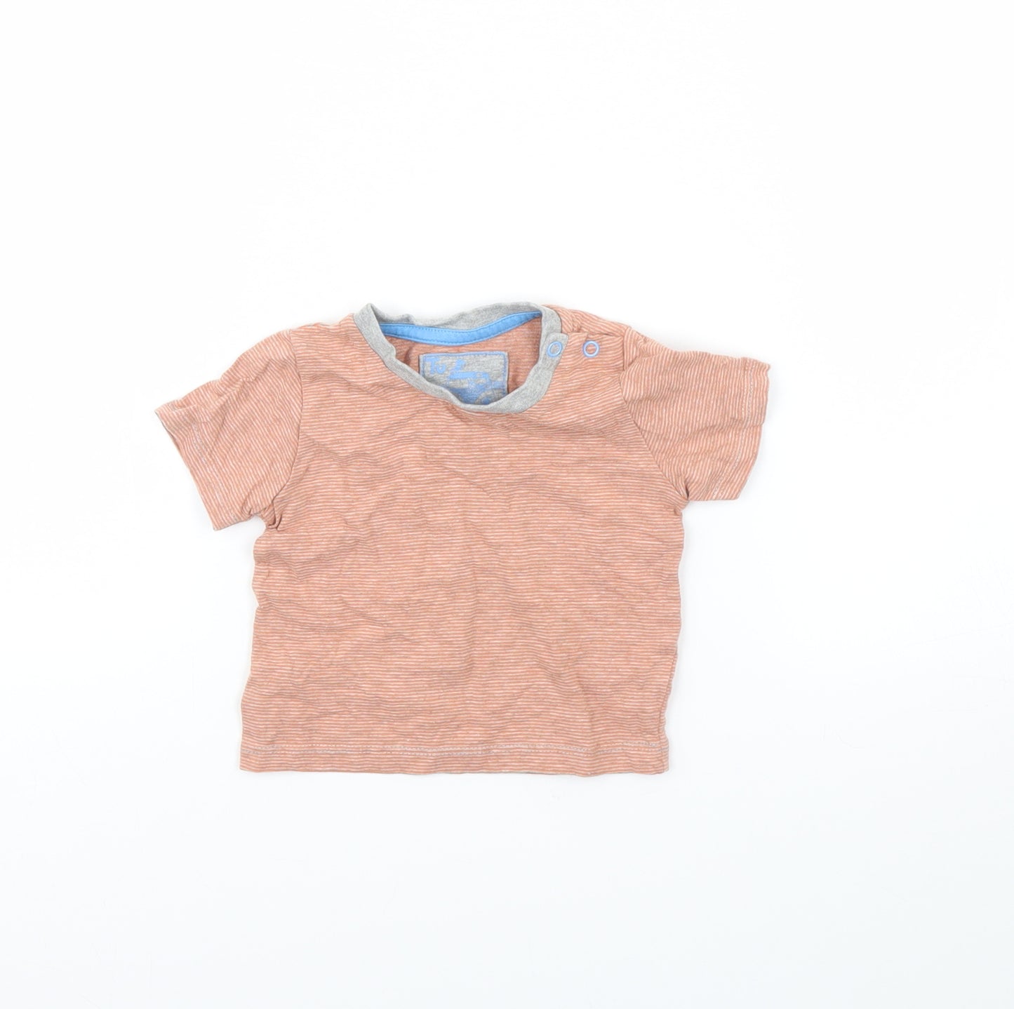 TU Baby Orange Striped  Basic T-Shirt Size 3-6 Months