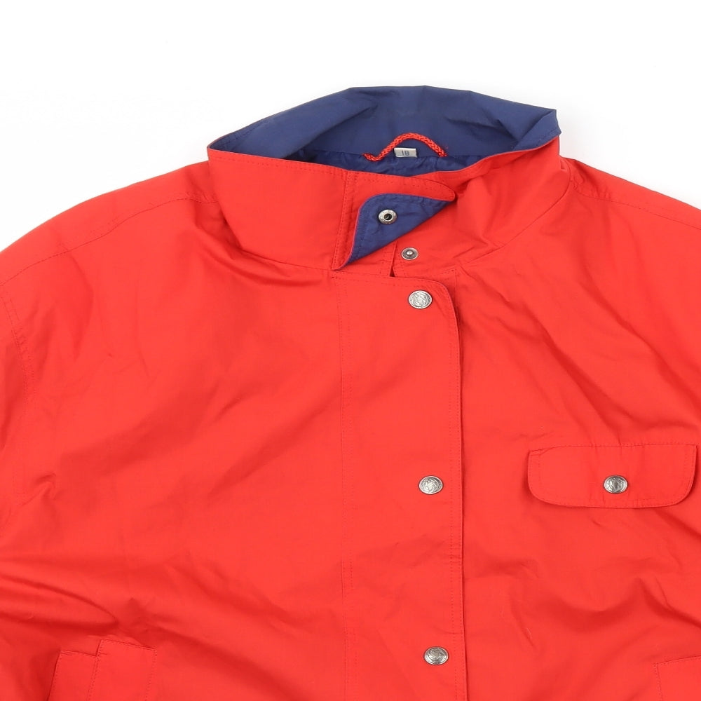 Telemac Womens Red   Rain Coat Coat Size 18