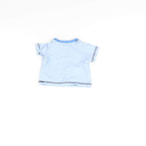 TU Girls Blue   Basic T-Shirt Size 0-3 Months  - Tiny baby
