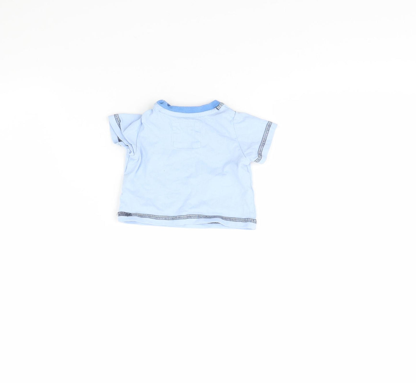 TU Girls Blue   Basic T-Shirt Size 0-3 Months  - Tiny baby