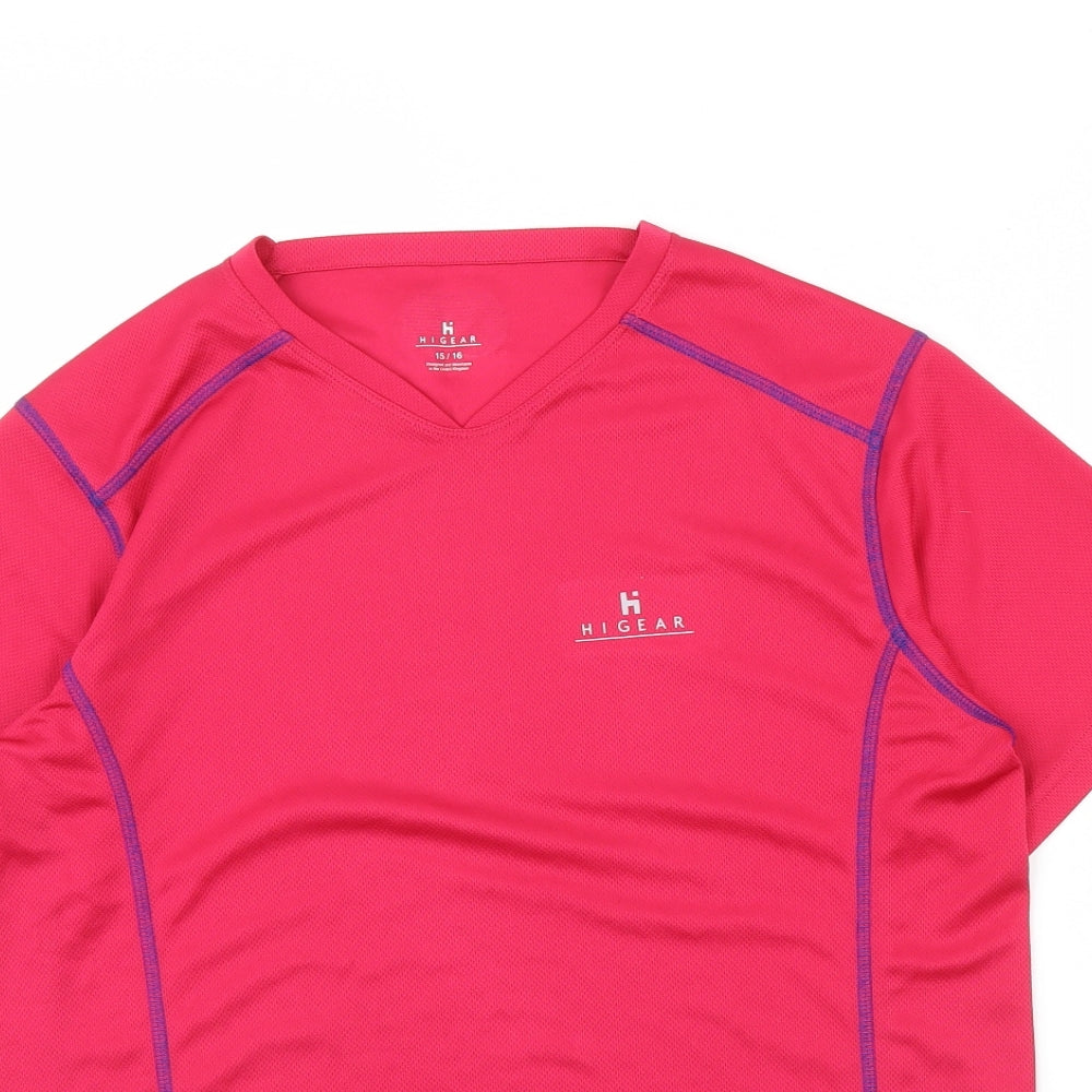 Higear Womens Pink   Basic T-Shirt Size 10