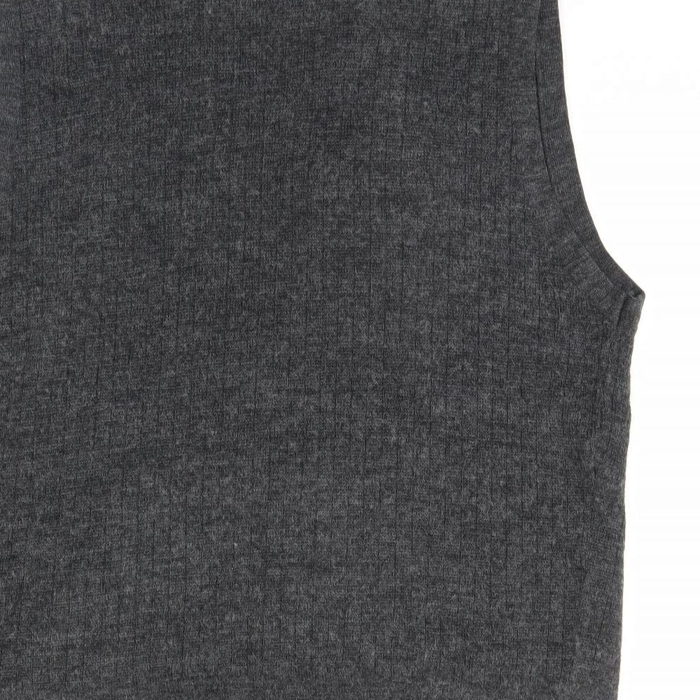 Detail Mens Grey   Gilet Coat Size M