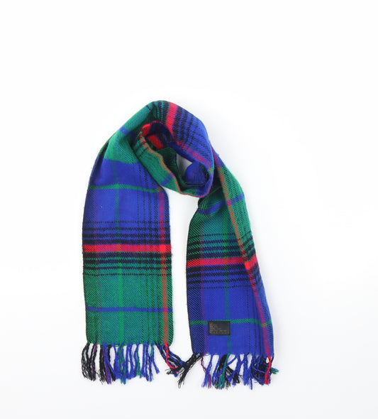 Preworn Boys Blue Check  Scarf  One Size