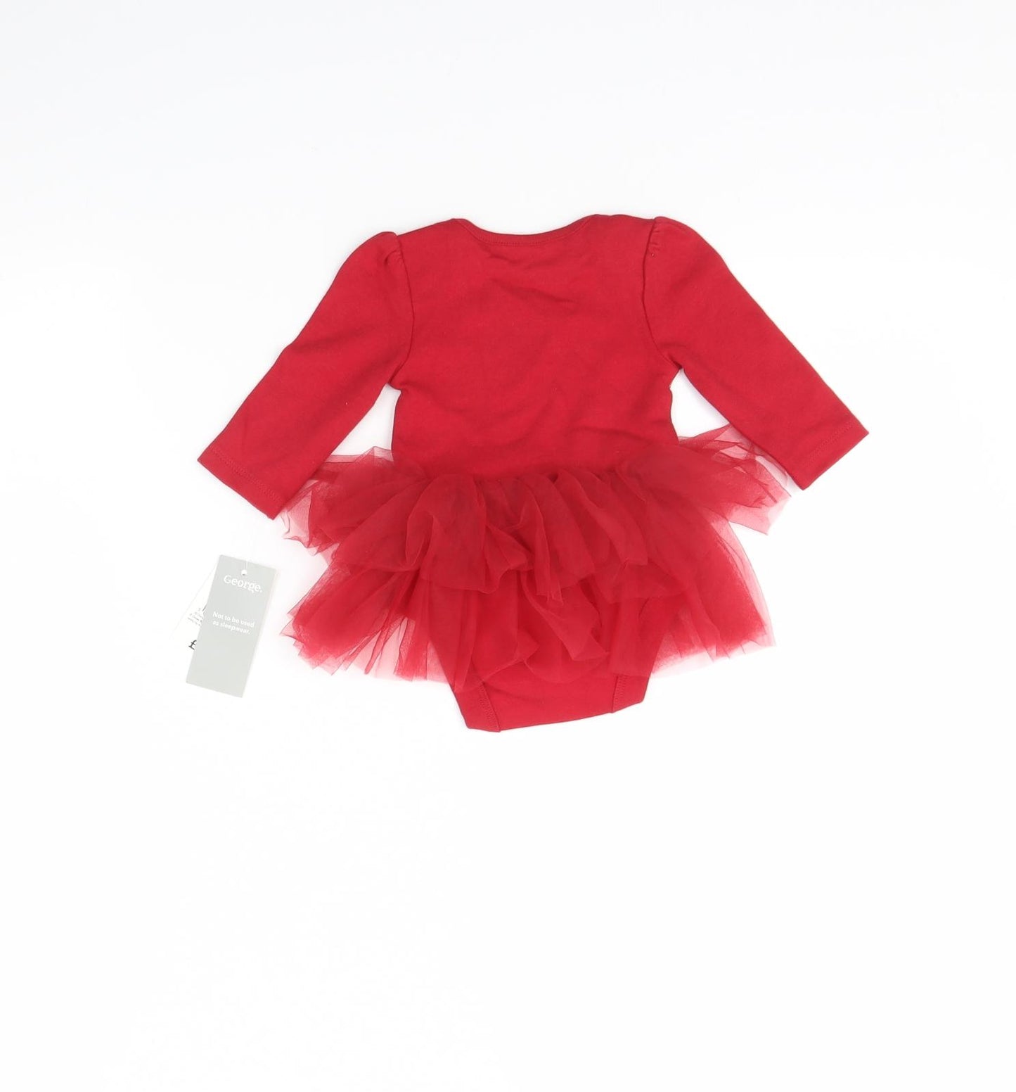 George Baby Red   Babygrow One-Piece Size 0-3 Months  - Disney