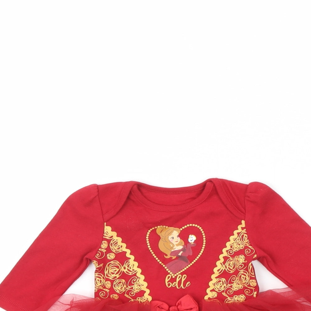 George Baby Red   Babygrow One-Piece Size 0-3 Months  - Disney