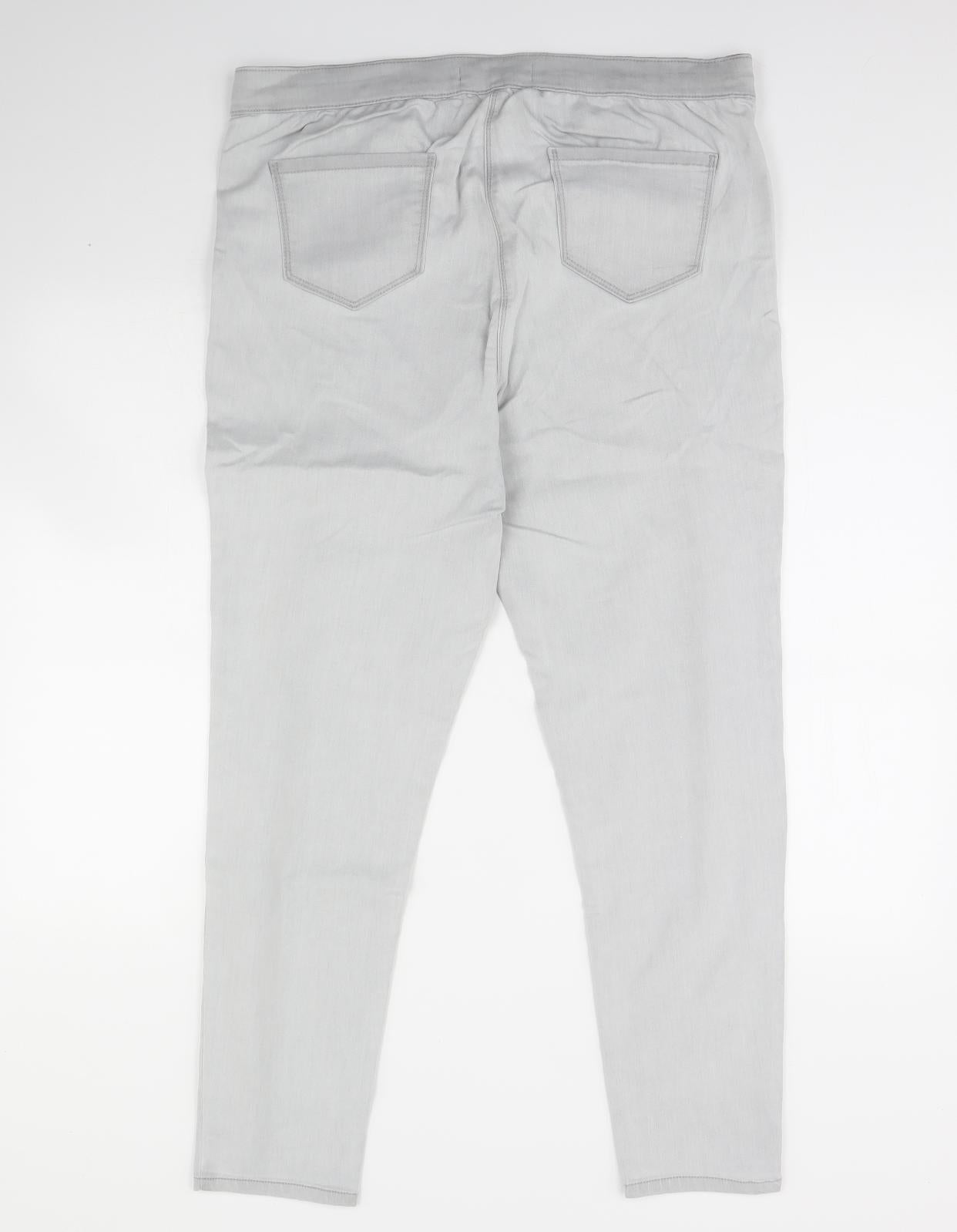 George Womens Grey  Denim Skinny Jeans Size 20 L30 in