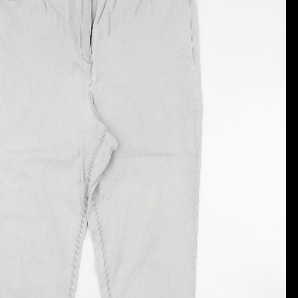 George Womens Grey  Denim Skinny Jeans Size 20 L30 in