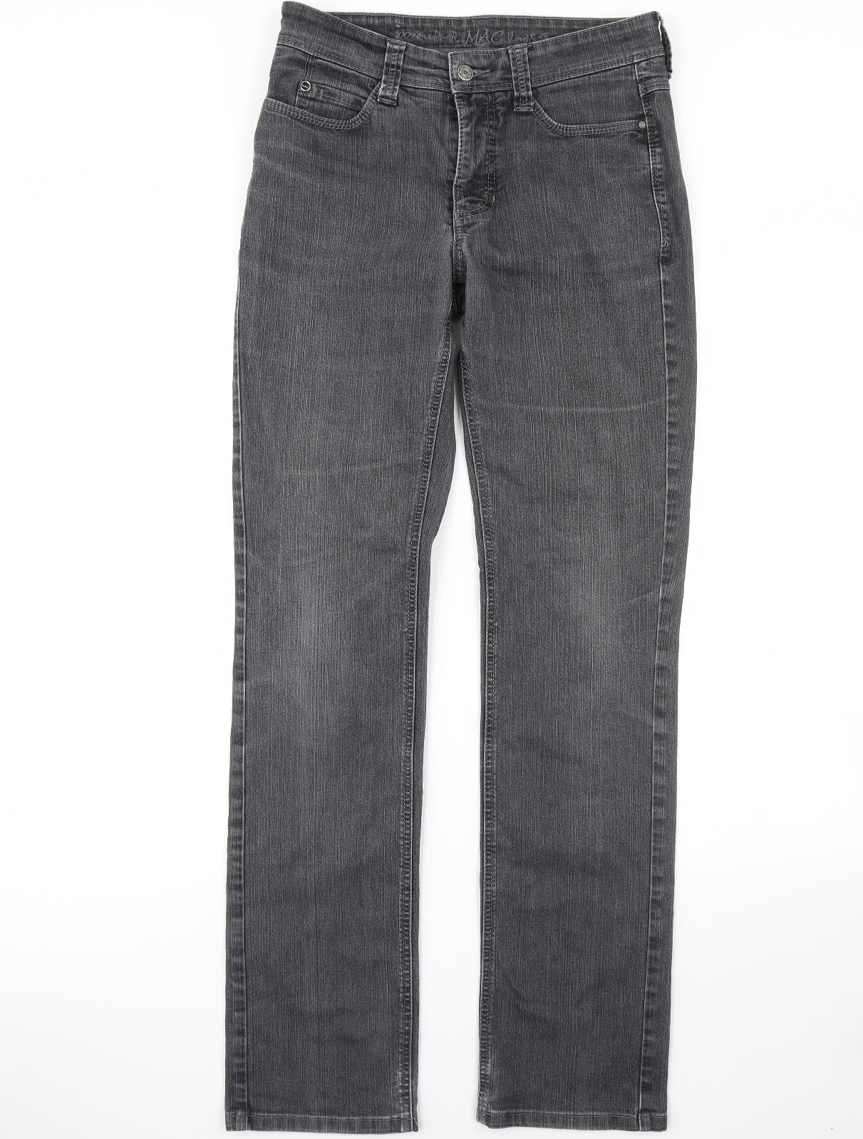 Mac Womens Black  Denim Straight Jeans Size 36 L36 in