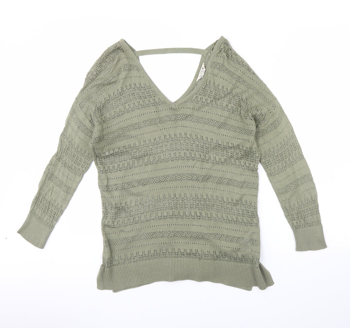 M&Co Womens Green   Pullover Jumper Size 12