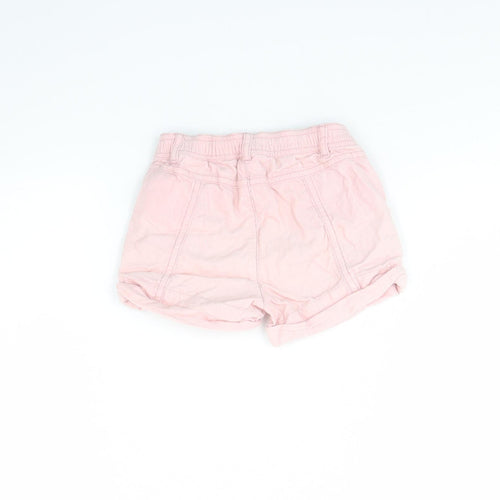H&M Girls Pink  Corduroy Cropped Trousers Size 12 Months