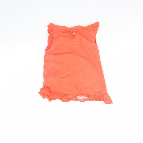 M&Co Girls Pink   Basic T-Shirt Size 12 Months