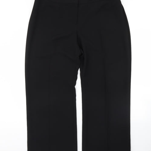 M&s Womens Black   Dress Pants Trousers Size 20 L30 in