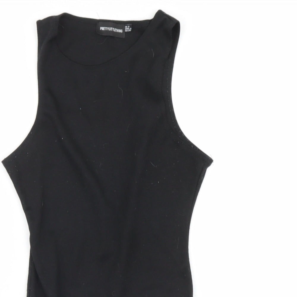 Pretty little thing Womens Black   Bodysuit One-Piece Size 8
