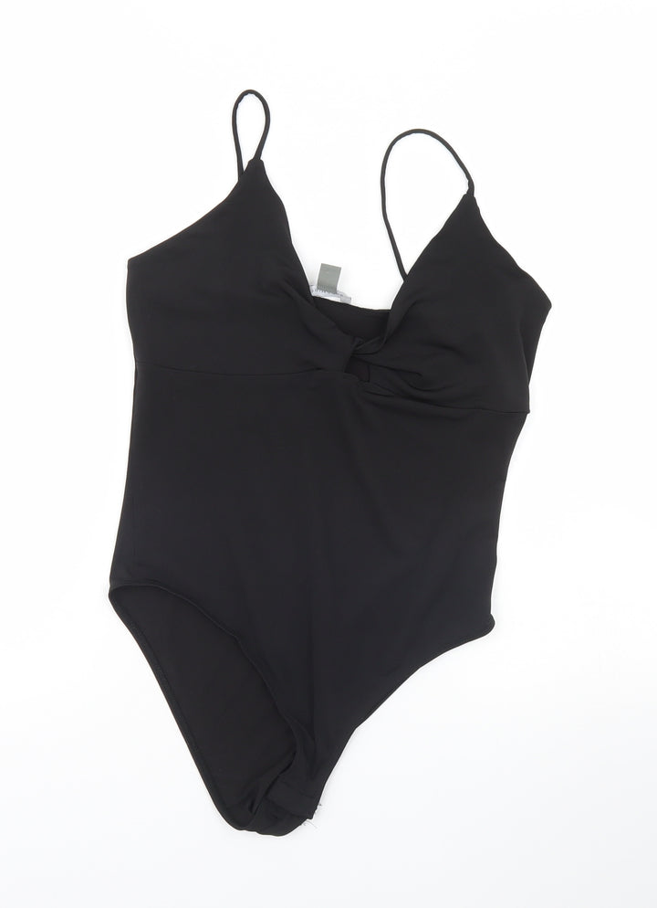 Primark Womens Black Bodysuit One-Piece Size S