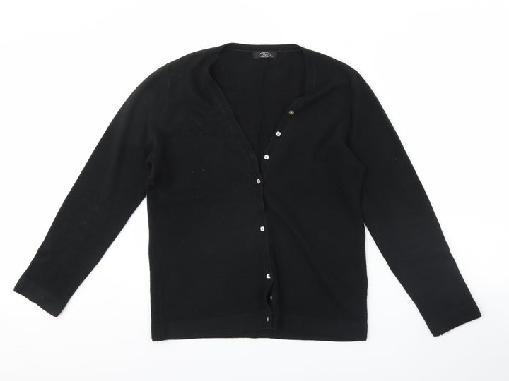 BM Womens Black   Cardigan Jumper Size S