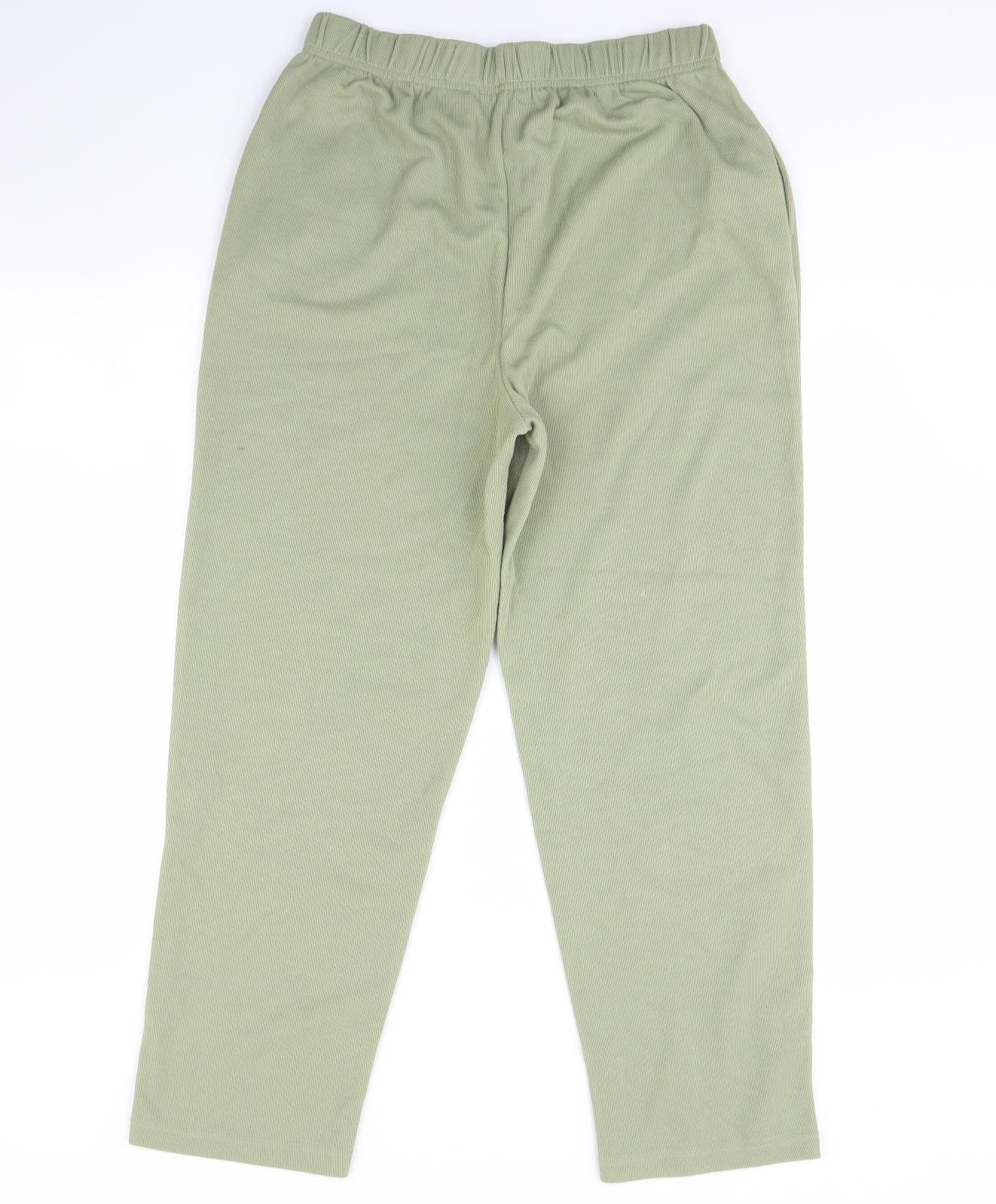 Fabrizio Womens Green   Trousers  Size L L30 in