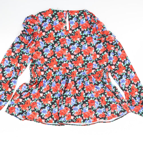 In the Style Womens Black Floral  Camisole Blouse Size 22