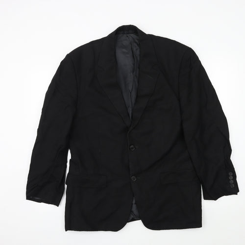 Preworn Mens Black   Jacket Suit Size L