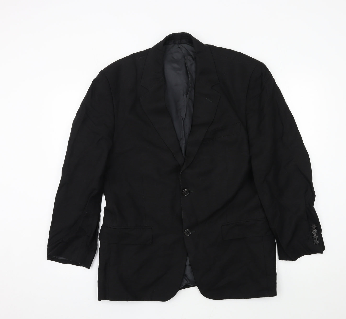Preworn Mens Black   Jacket Suit Size L