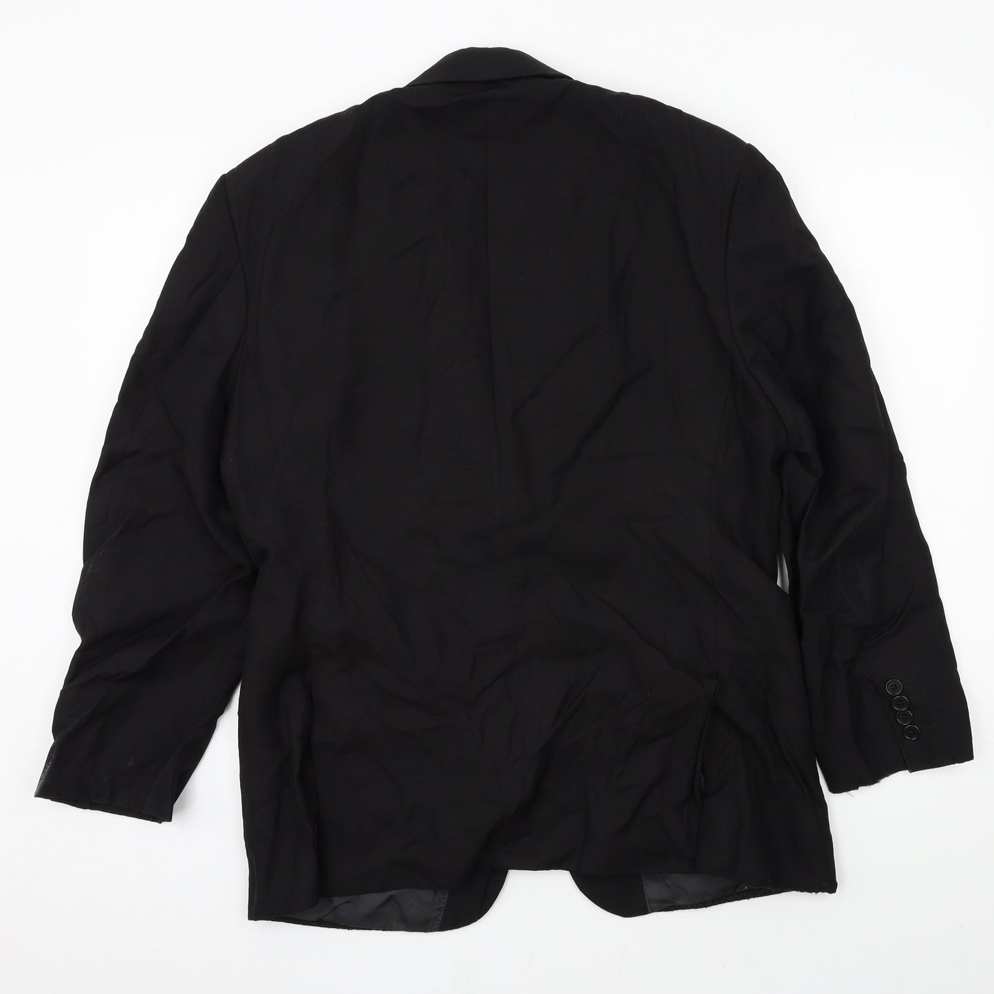 Preworn Mens Black   Jacket Suit Size L