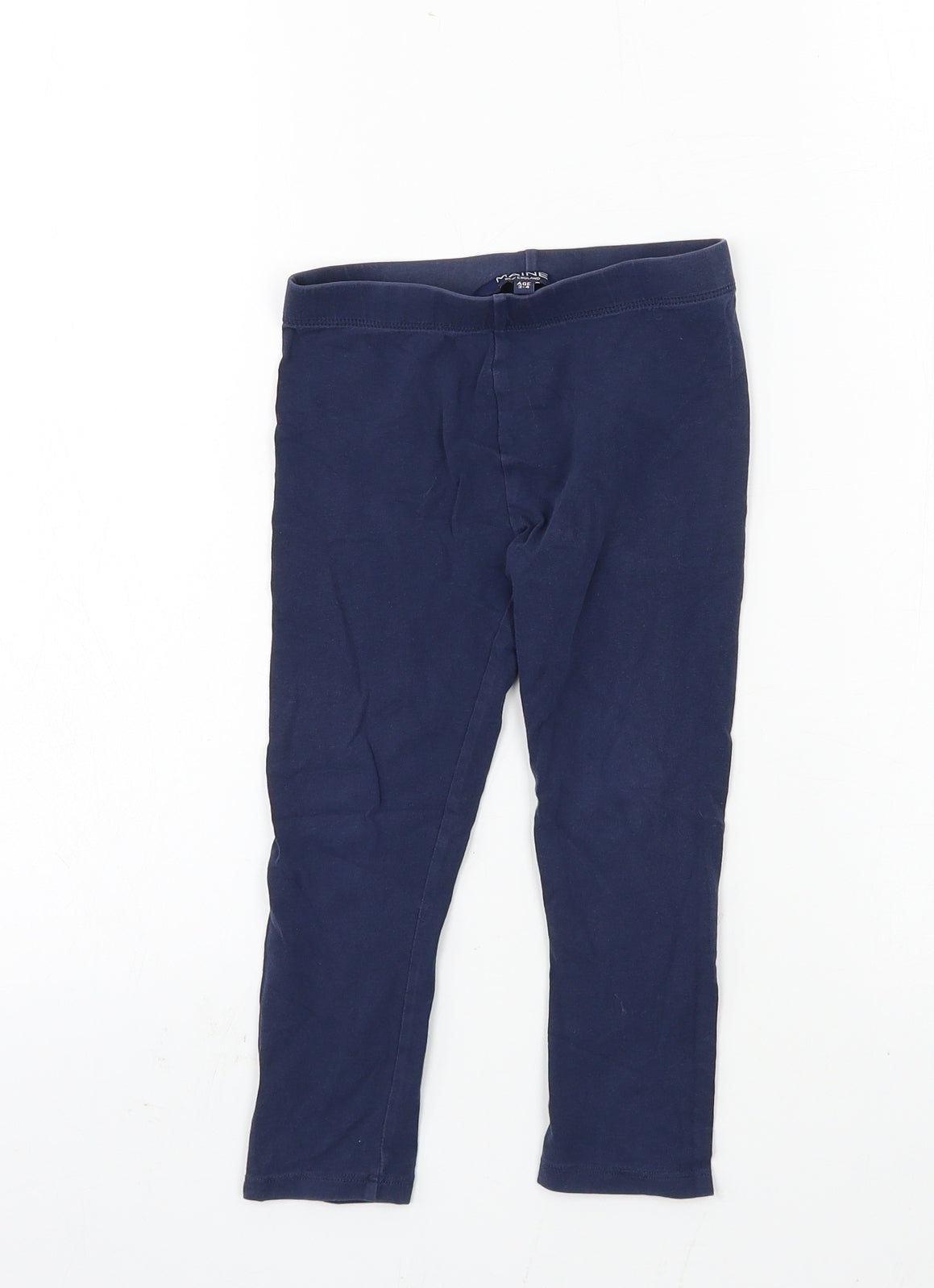 Maine Girls Blue  Jersey Jogger Trousers Size 3-4 Years