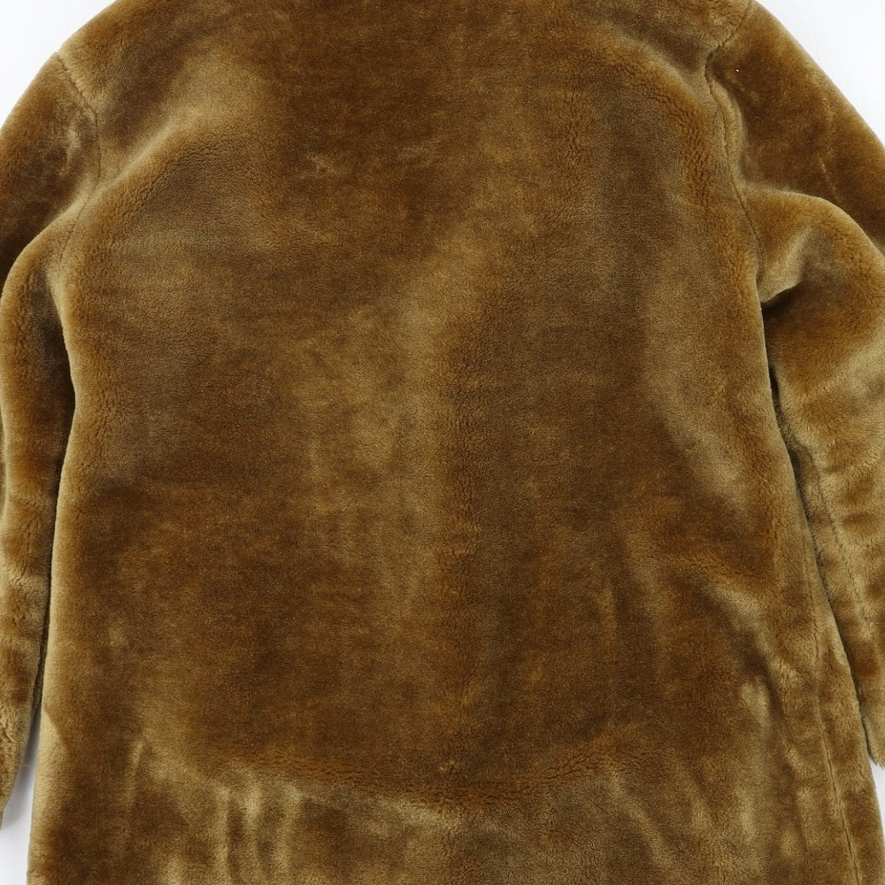 QED London Womens Brown   Pea Coat Coat Size 10