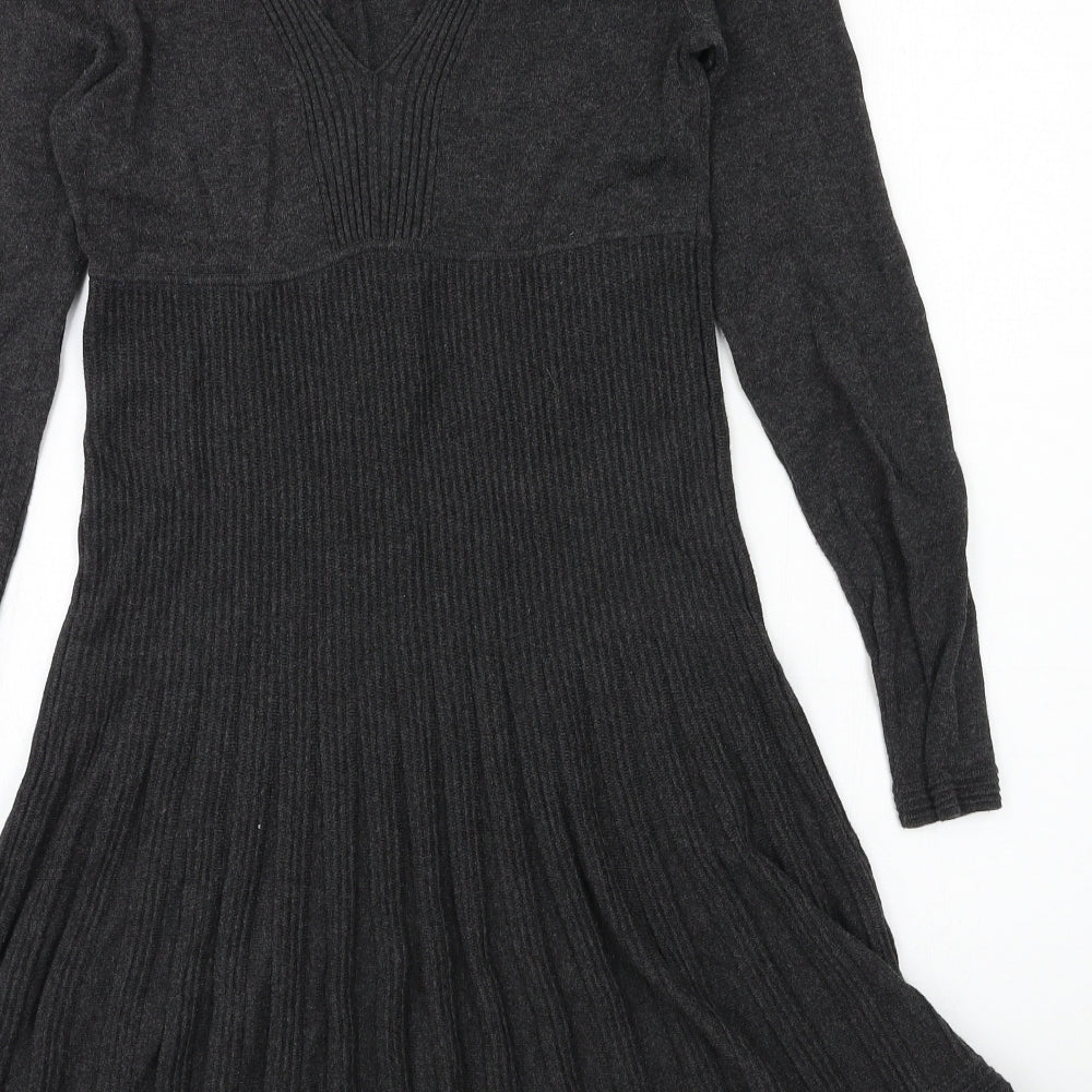 Max Studio Womens Grey  Knit Jumper Dress  Size M