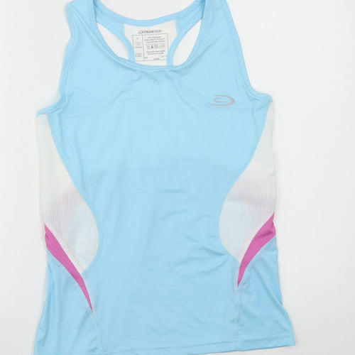 Crane Womens Blue  Jersey Basic Tank Size 8