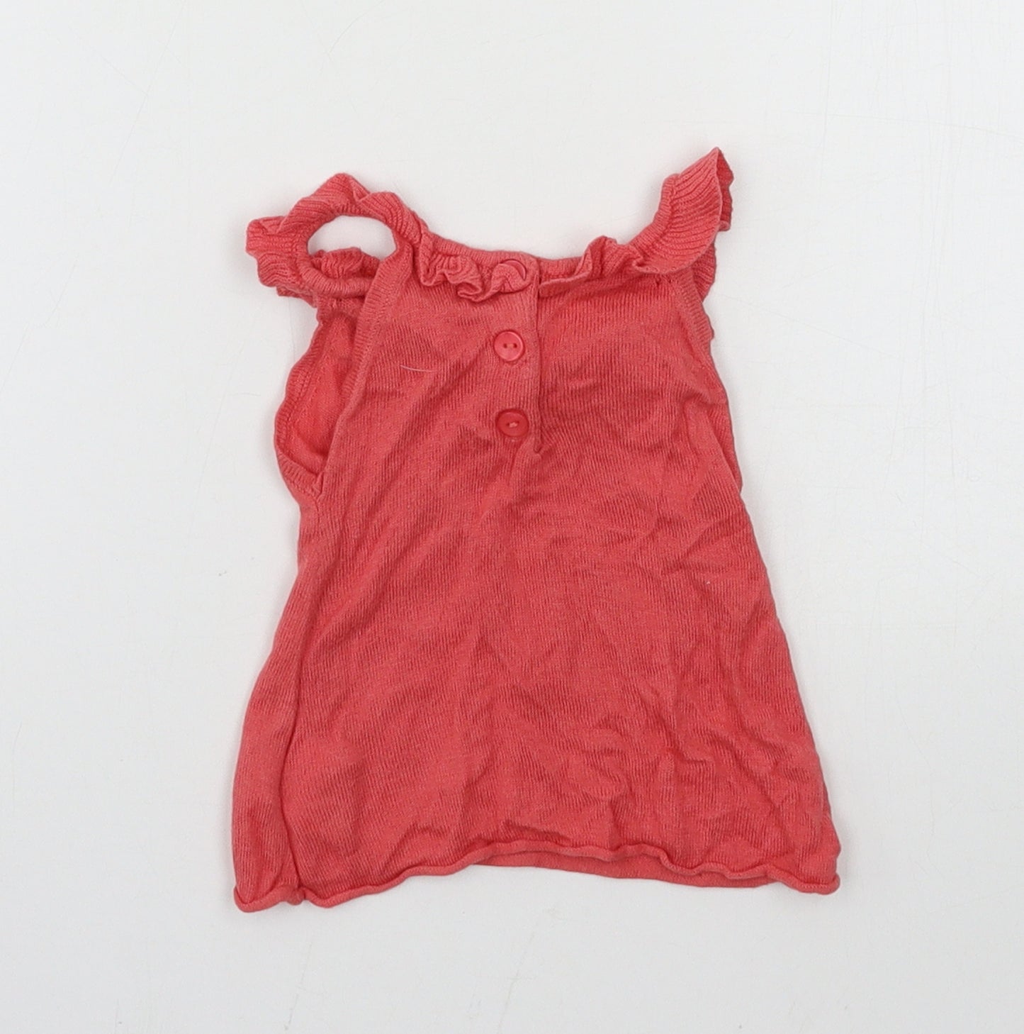 grain de ble Girls Pink  Jersey Basic Tank Size 6 Years