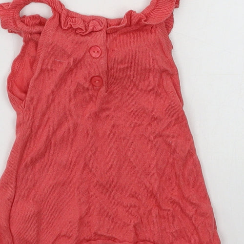 grain de ble Girls Pink  Jersey Basic Tank Size 6 Years