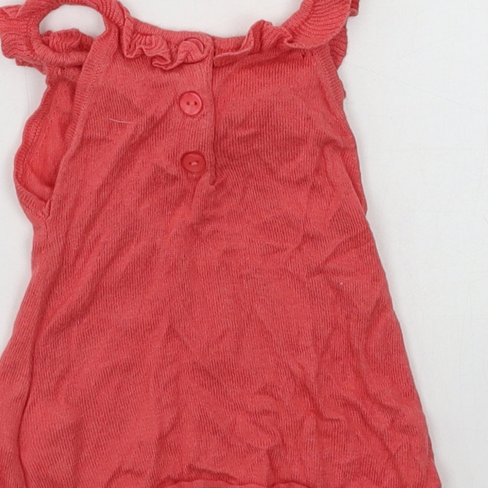grain de ble Girls Pink  Jersey Basic Tank Size 6 Years