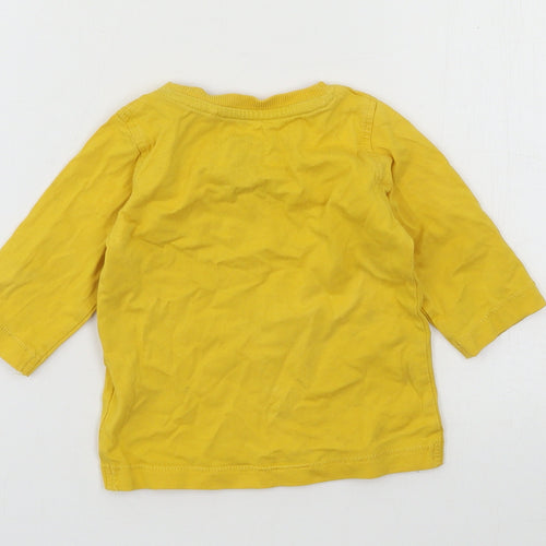 NEXT Boys Yellow  Jersey Basic T-Shirt Size 3-6 Months