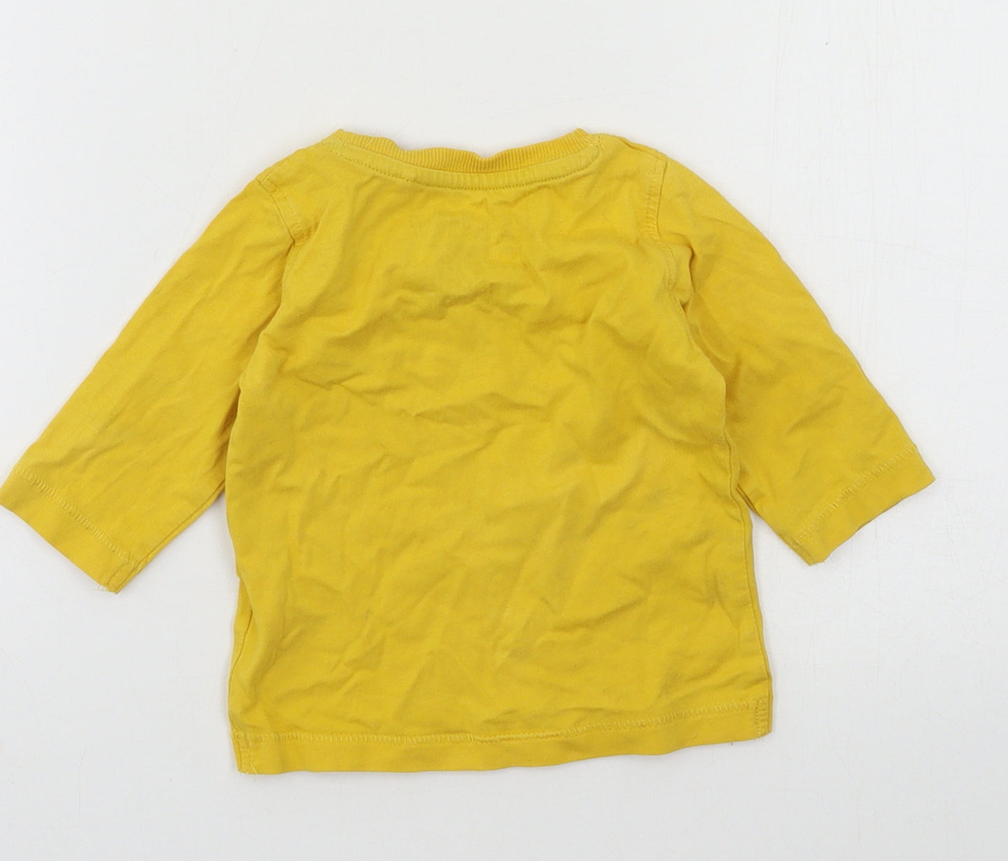 NEXT Boys Yellow  Jersey Basic T-Shirt Size 3-6 Months
