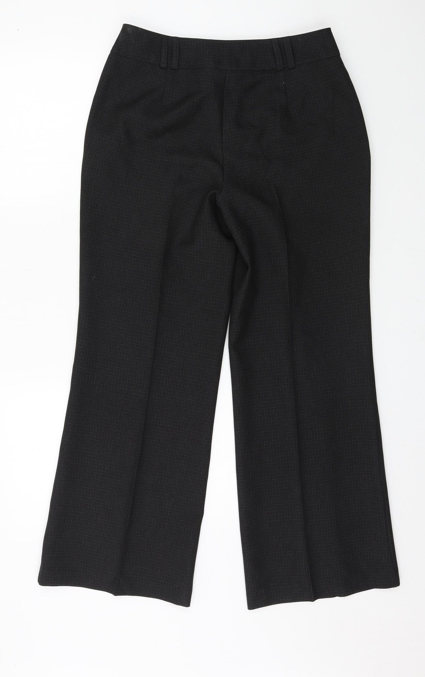 F&F Womens Grey Check  Trousers  Size 8 L27 in