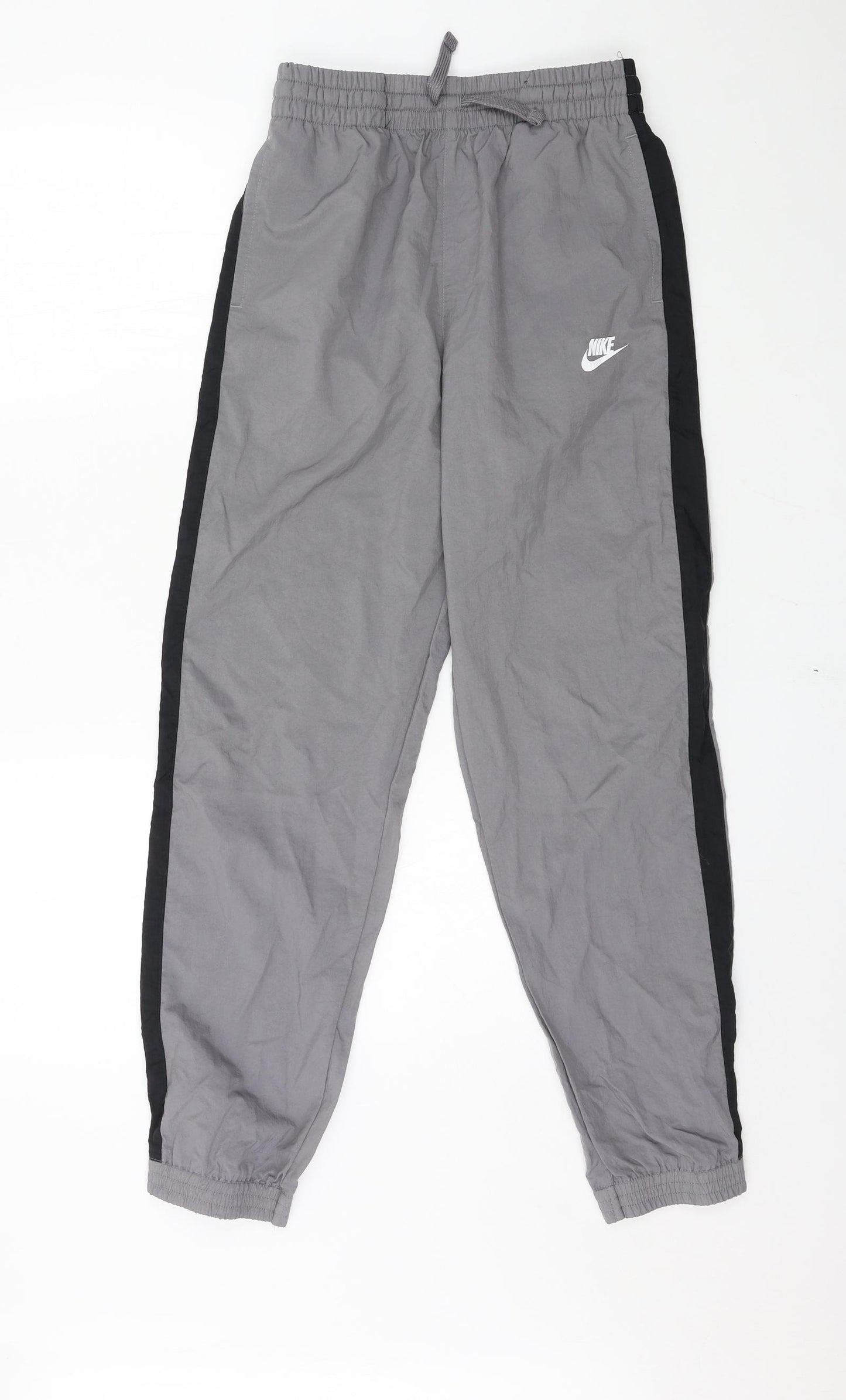 Nike Boys Grey Striped  Jogger Trousers Size 13-14 Years